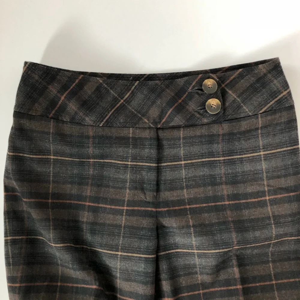 Talbots Wool Plaid Pants Size 4 - Picture 6 of 14